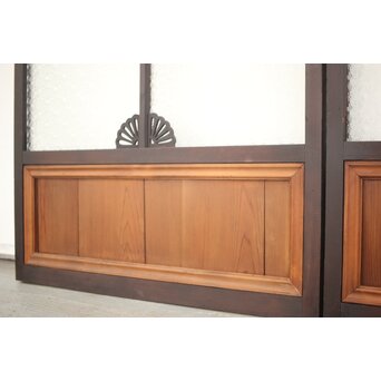 プレスガラス 中型ガラス建具 2枚1組　GD0079 