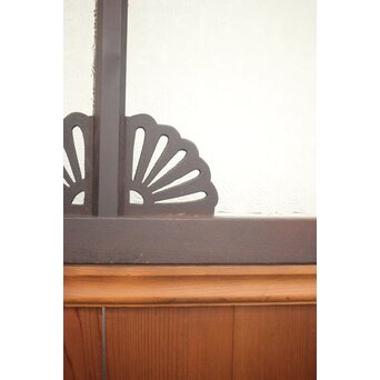 プレスガラス 中型ガラス建具 2枚1組　GD0079 