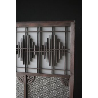 プレスガラス 中型ガラス建具 2枚1組　GD0079 