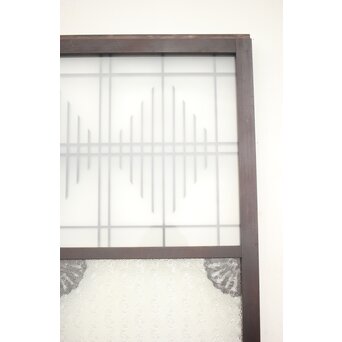 プレスガラス 中型ガラス建具 2枚1組　GD0079 