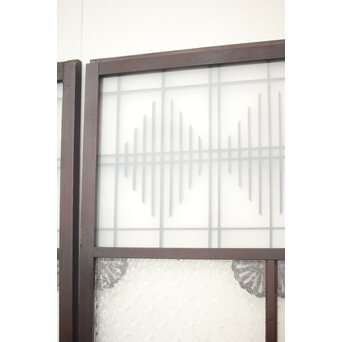 プレスガラス 中型ガラス建具 2枚1組　GD0079 