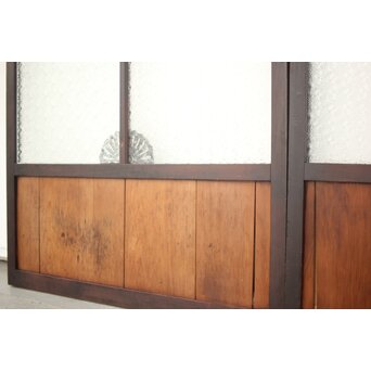 プレスガラス 中型ガラス建具 2枚1組　GD0079 