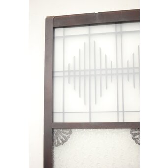 プレスガラス 中型ガラス建具 2枚1組　GD0079 