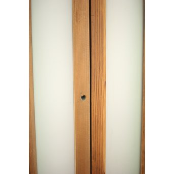 緑色ガラス 中型建具 2枚1組　GD0080Y 