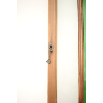 緑色ガラス 中型建具 2枚1組　GD0080Y 