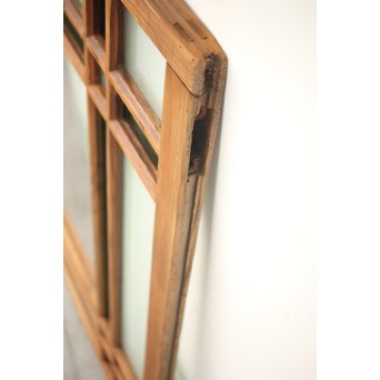 緑色ガラス 中型建具 2枚1組　GD0080Y 