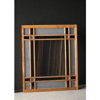 緑色ガラス 中型建具 2枚1組　GD0080Y 