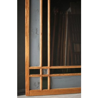 緑色ガラス 中型建具 2枚1組　GD0080Y 