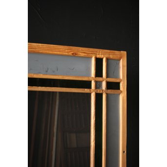 緑色ガラス 中型建具 2枚1組　GD0080Y 