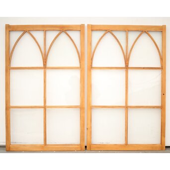 ステンドガラス調 中型ガラス戸 4枚1組　GD0081YD 