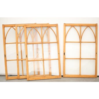 ステンドガラス調 中型ガラス戸 4枚1組　GD0081YD 