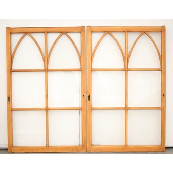 ステンドガラス調 中型ガラス戸 4枚1組　GD0081YD 