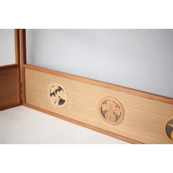 横山一夢 円文二曲 風炉先屏風 共箱　X321 