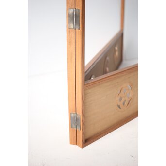 横山一夢 円文二曲 風炉先屏風 共箱　X321 