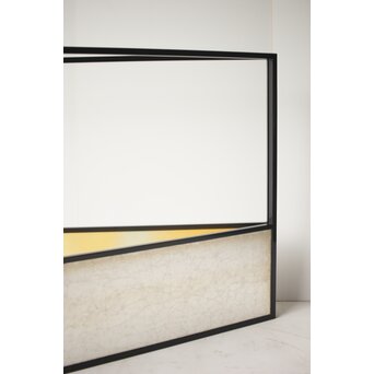 表具師 奥村吉兵衛【瑞鳳腰風炉先屏風】自筆画賛 鵬雲斎書付 共箱　Z275 