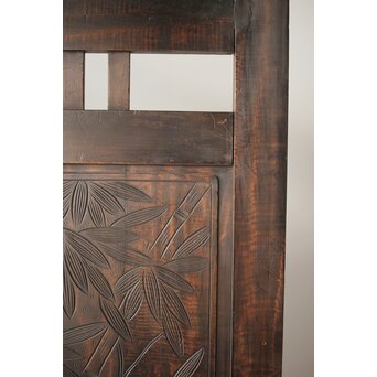 古軽井沢彫 竹文衝立/パーテーション　X322 