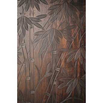 古軽井沢彫 竹文衝立/パーテーション　X322 