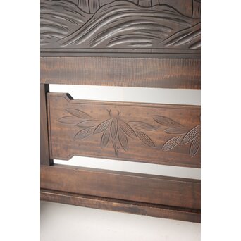 古軽井沢彫 竹文衝立/パーテーション　X322 