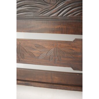 古軽井沢彫 竹文衝立/パーテーション　X322 