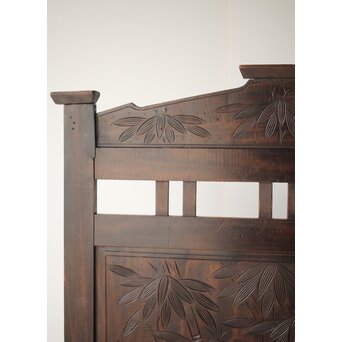 古軽井沢彫 竹文衝立/パーテーション　X322 