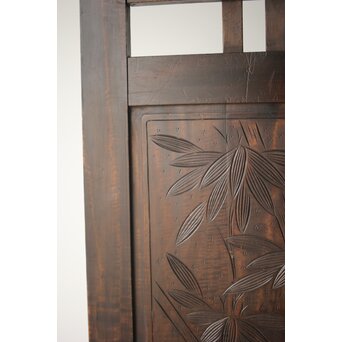 古軽井沢彫 竹文衝立/パーテーション　X322 