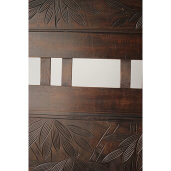 古軽井沢彫 竹文衝立/パーテーション　X322 