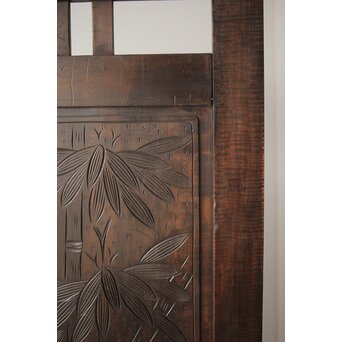 古軽井沢彫 竹文衝立/パーテーション　X322 