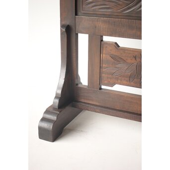 古軽井沢彫 竹文衝立/パーテーション　X322 