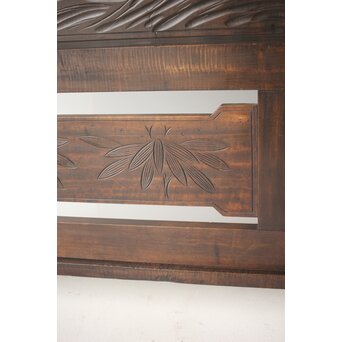 古軽井沢彫 竹文衝立/パーテーション　X322 