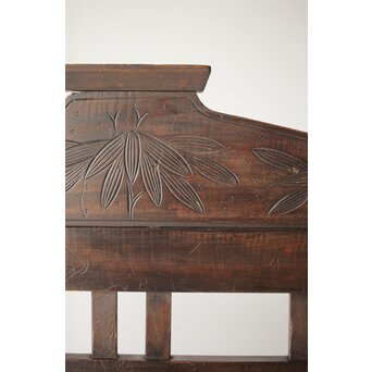 古軽井沢彫 竹文衝立/パーテーション　X322 