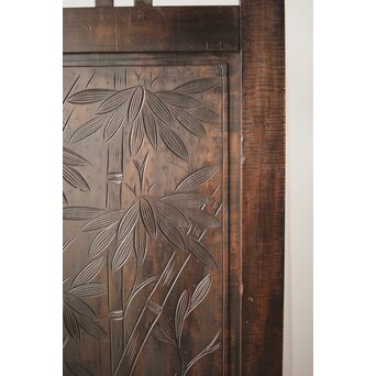 古軽井沢彫 竹文衝立/パーテーション　X322 