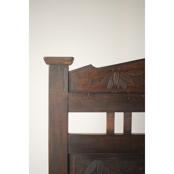 古軽井沢彫 竹文衝立/パーテーション　X322 