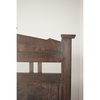 古軽井沢彫 竹文衝立/パーテーション　X322 