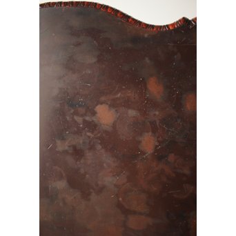 皇室系菊木彫 鎌倉彫机　T445 