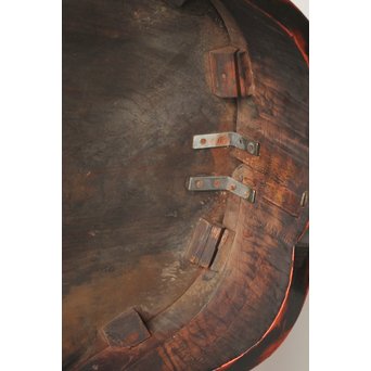 皇室系菊木彫 鎌倉彫机　T445 