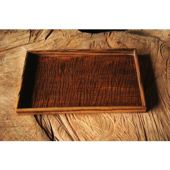 上杢長方煎茶盆/香盆　X323