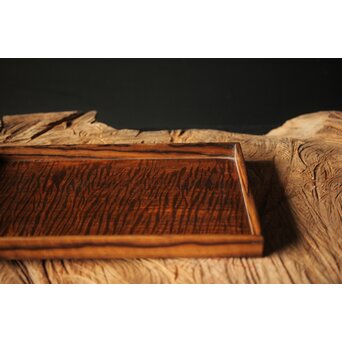 上杢長方煎茶盆/香盆　X323 