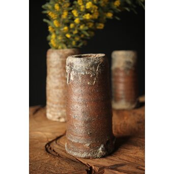 サンカローク窯 宋胡禄 窯道具 サヤ 花器 4点1組　P306 