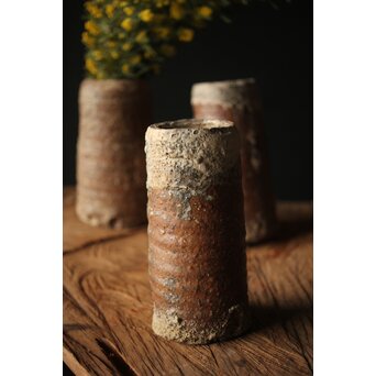 サンカローク窯 宋胡禄 窯道具 サヤ 花器 4点1組　P306 