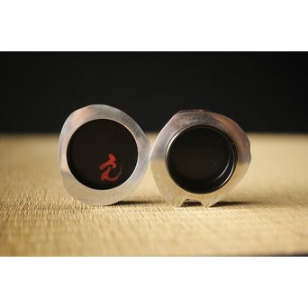 稲尾誠中斎 如意庵 梅古木香合 立花大亀書付 大徳寺 共布 共箱　Q284 