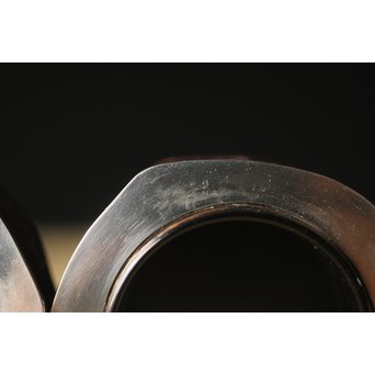 稲尾誠中斎 如意庵 梅古木香合 立花大亀書付 大徳寺 共布 共箱　Q284 