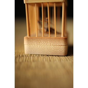 山田竹遊 竹虫籠香合　U266 