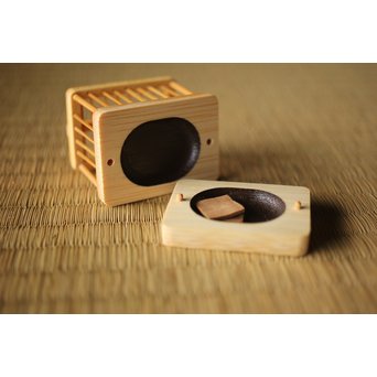 山田竹遊 竹虫籠香合　U266 