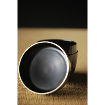 吉田一峰 鵬雲斎好 流水春草蒔絵 大棗 共箱　Q289 