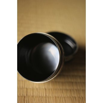 吉田一峰 鵬雲斎好 流水春草蒔絵 大棗 共箱　Q289 