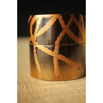 宗勝作 鳳凰蒔絵 中次/棗　Q290 