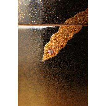 宗勝作 鳳凰蒔絵 中次/棗　Q290 