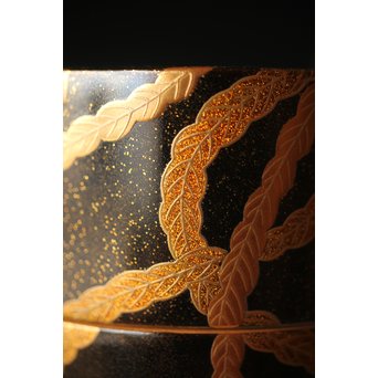 宗勝作 鳳凰蒔絵 中次/棗　Q290 