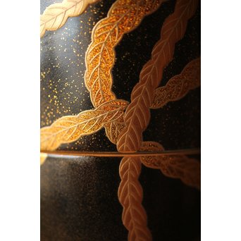 宗勝作 鳳凰蒔絵 中次/棗　Q290 