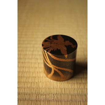 宗勝作 鳳凰蒔絵 中次/棗　Q290